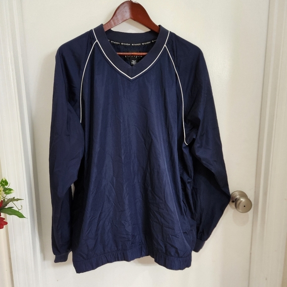 Foot joy vneck navy longsleeve wind breaker pull over - Picture 1 of 12